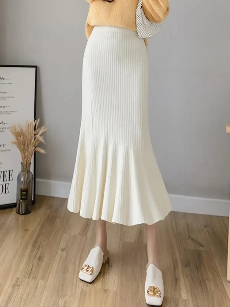 Summer Clothing Wraps - Saia de Malha Elegante de Cintura