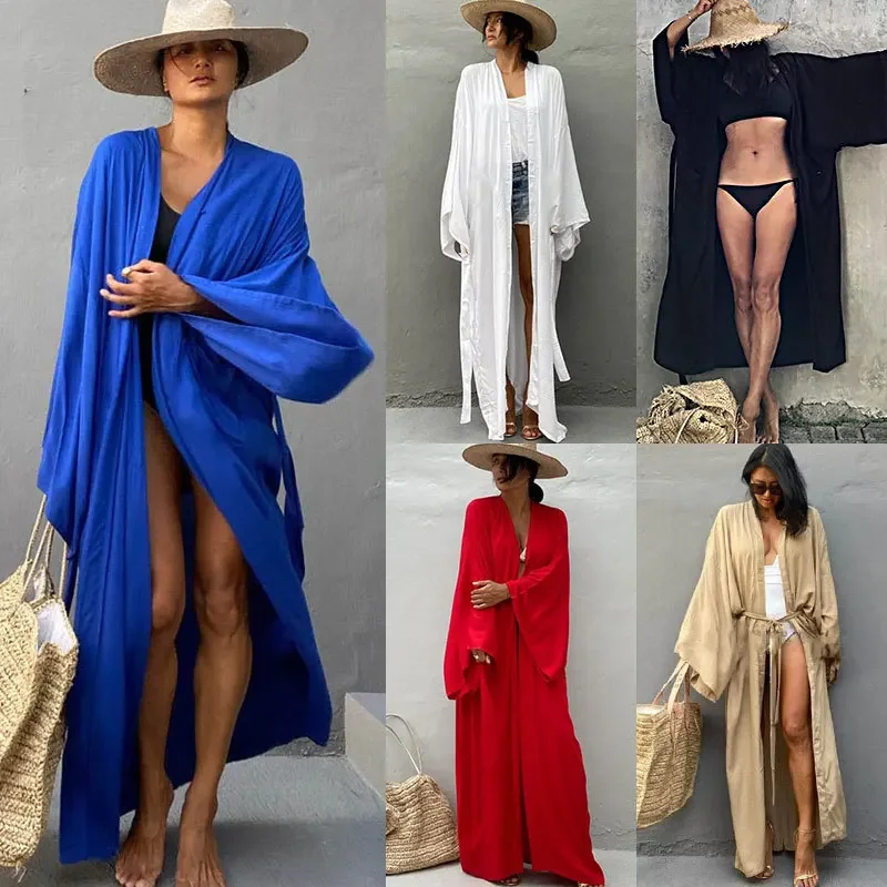 Summer Clothing Wraps - Kimono Feminino para Praia, Cardigã, Robe