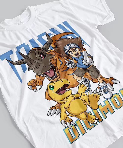 Summer Clothing Brands - 2026 Nova Camiseta Estampada MetalGreymon 100%