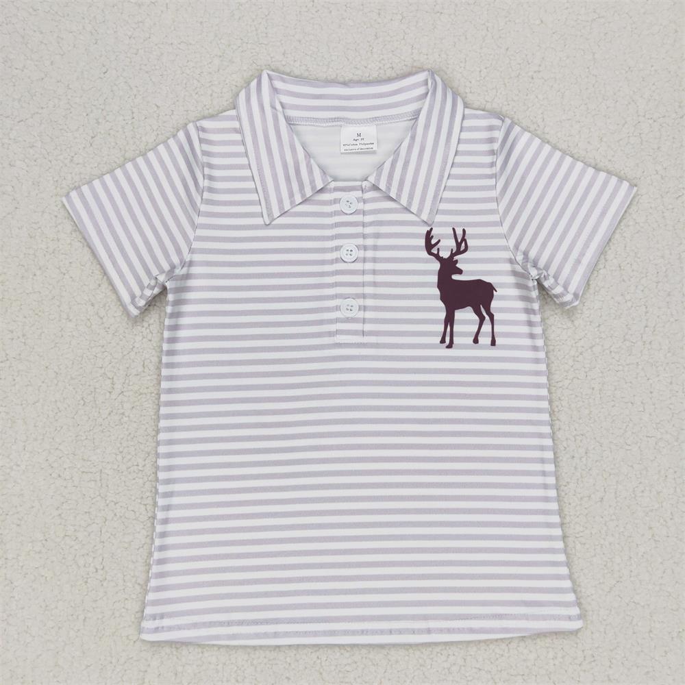 Summer Clothing Wholesale - Camiseta de lapela para crianças, mangas