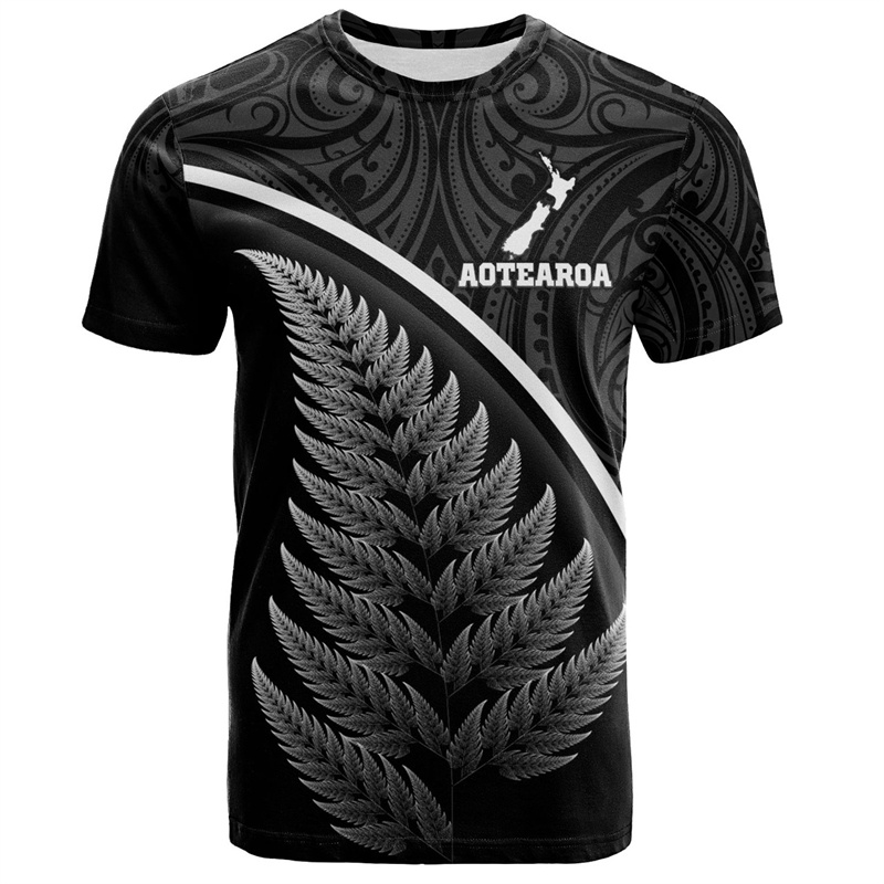 Summer Clothing Nz - Maori da Nova Zelândia Com Samambaia