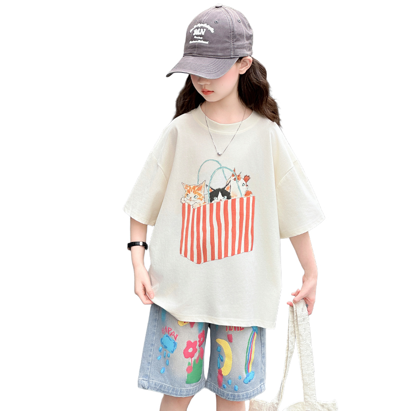 Summer Clothing Drawing - Meninas adolescentes verão conjunto superior e