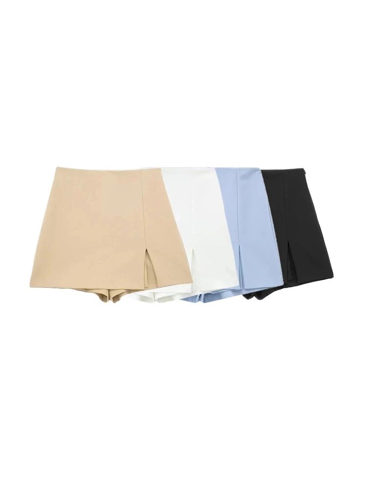 Summer Zara - Saias femininas com fenda frontal e