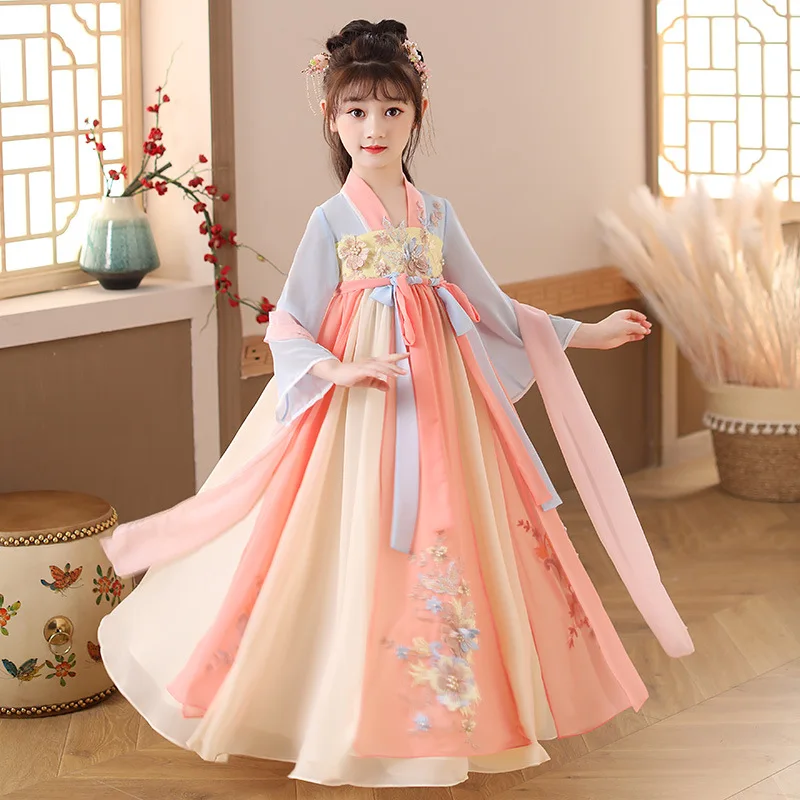 Summer Clothing Baby Girl - Vestidos Hanfu de Verão para Crianças,