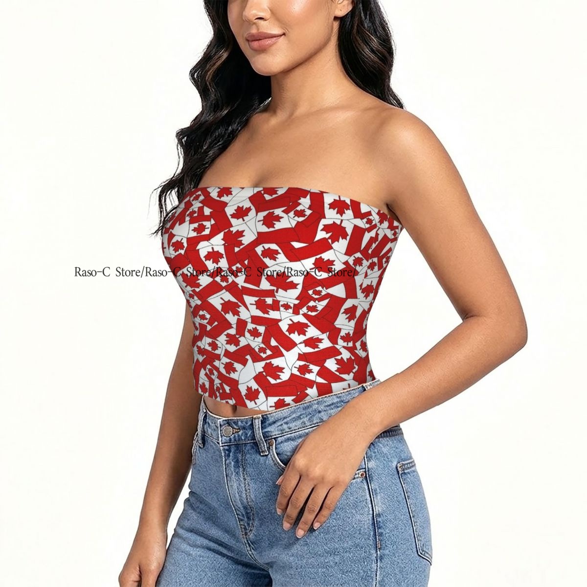 Summer Clothing Women Canada - Top cropped feminino sem alças com