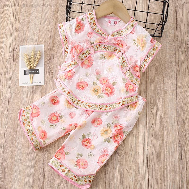 Conjunto de Roupa Tradicional  - Summer Clothing Baby Girl avaliação e preço