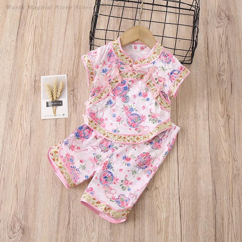 Conjunto de Roupa Tradicional  - Summer Clothing Baby Girl avaliação e preço