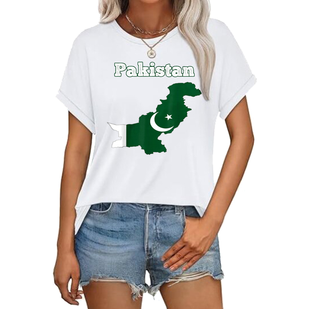 Camiseta com a Bandeira do Paq - Summer Clothing Pakistan avaliação e preço