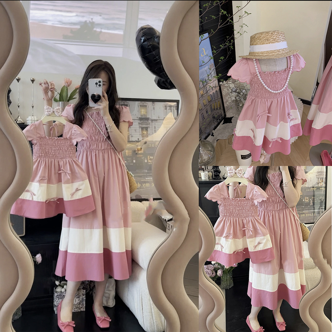 Mãe e filha vestido de blusa c - Summer Clothing Baby Girl avaliação e preço