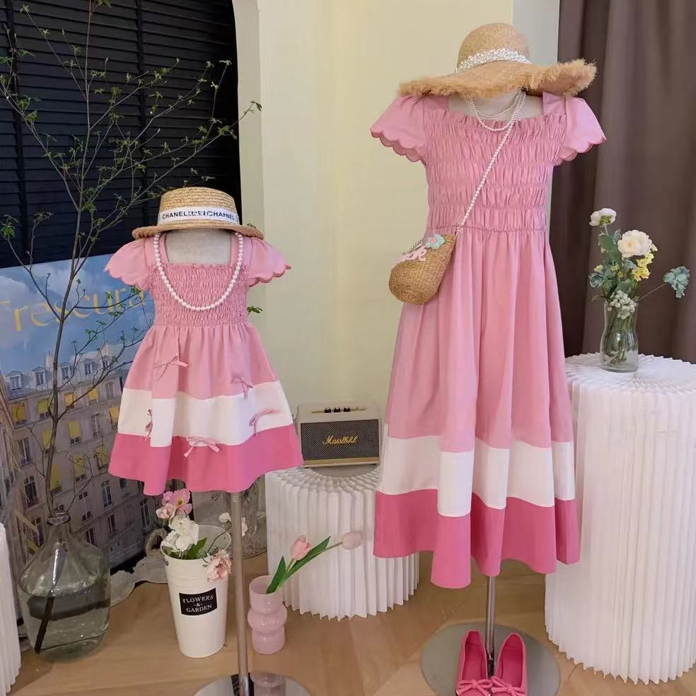 Mãe e filha vestido de blusa c - Summer Clothing Baby Girl avaliação e preço