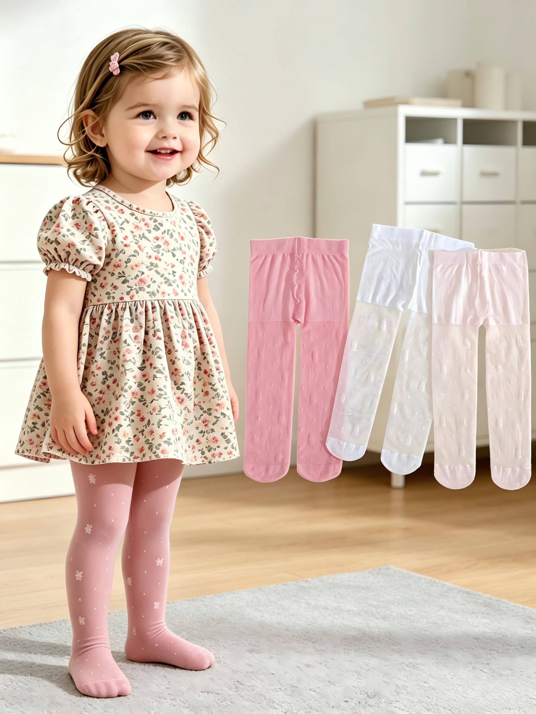 Pacote com 3 Meias-Calças Flor - Summer Clothing Baby Girl avaliação e preço