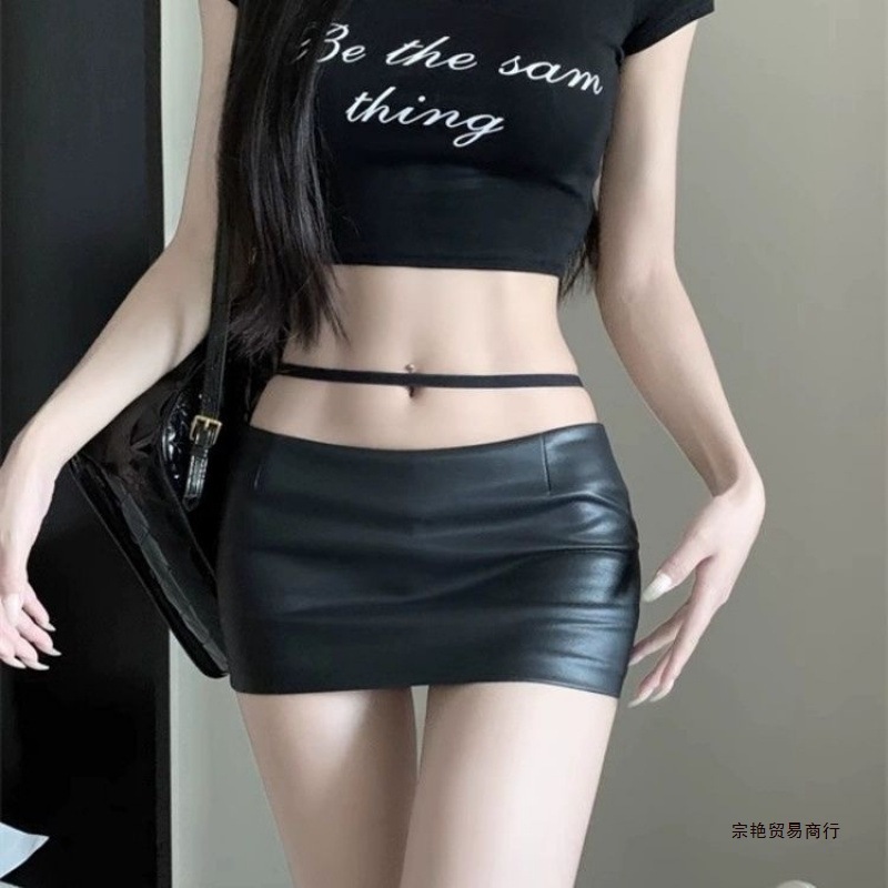 Saia Mini de PU Sexy para Mulh - Summer Clothing Wraps avaliação e preço