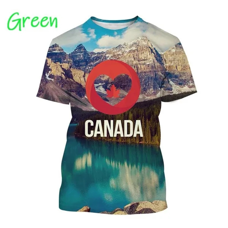I Love Canada Flag Graphic T S - Summer Clothing Women Canada avaliação e preço
